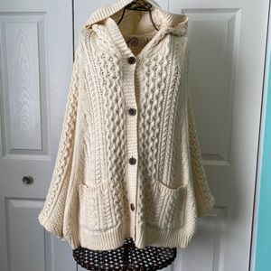 Rosie Nera Dolman Sleeve Button Fron Sweater